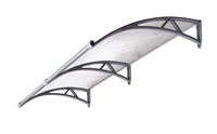 Nouveaux auvents transparents en polycarbonate pour porte ou fenêtre