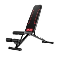 Banc de musculation pliable multifonctionnel en métal réglable pour salle de sport à domicile et entraînement de musculation