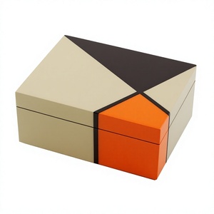 Premium Quality Resin inlay storage box MDF interior decorative box Gift home decor box Stylish organization box - Product Image 1
