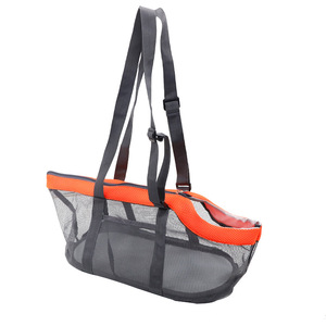 Sac de transport portable pour animaux de compagnie en maille respirante, pour petits chiens et chats, gris, orange, rouge, vert - Product Image 2