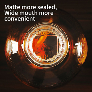 Tùy Chỉnh Tinh Tế Cứu Trợ Thiết Kế 3L/5L/10L/15L/20L Tái Sử Dụng Đồ Uống Thực Phẩm Container Miệng Rộng Kín Kín Thủy Tinh Rượu Vang Jar - Product Image 4