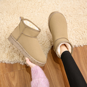 Vente flash - Bottes d'hiver pour femmes 2025 - Bottes de neige de créateur - Nouvelles bottes à semelle épaisse en fourrure <span class=keywords><strong>chaude</strong></span> - Bottes à la cheville tendance - Haute qualité - Confort pour femmes - Product Image 4