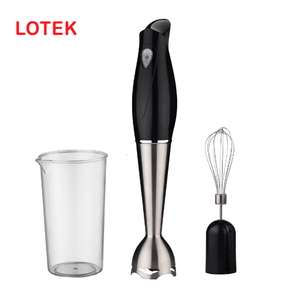 <span class=keywords><strong>LOTEK</strong></span> 200W Stabmixer mit Druckknopfsteuerung, 4 Klingen, Pürier- und Eiszerkleinerungsfunktion, 600ml Fassungsvermögen für den Hausgebrauch - Product Image 2