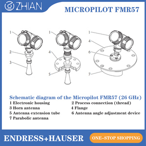 เครื่องวัดระดับเรดาร์ Endress+Hauser รุ่น E+H FMR57 เซ็นเซอร์วัดระดับเรดาร์ - Product Image 2