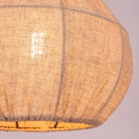Suspension en tissu de lin pour restaurant intérieur salle à manger lampes suspendues modernes suspension pour lampe suspendue de table de bar