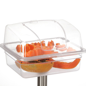 Présentoir de dégustation de nourriture en acier inoxydable de qualité supermarché clair PC <span class=keywords><strong>avant</strong></span>-goût Table seau à déchets fournitures de restaurant d'hôtel - Product Image 3