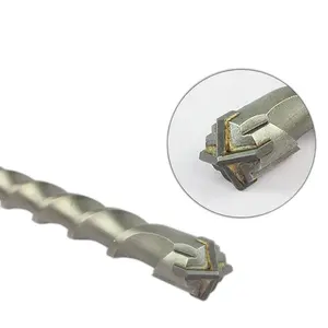PEXMIENTAS 1/2 inch carbide tipped four cutting cross tip rotary hammer sds max drill bits