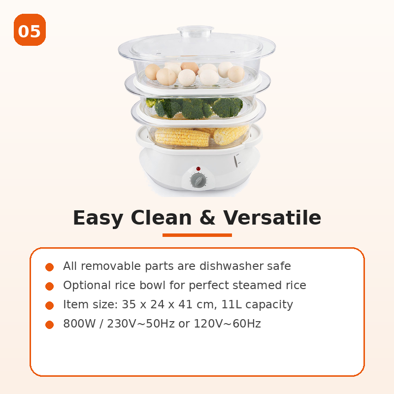Electric Rapid Steam Automatic Hard and Soft Egg Boiler Vegetable Rice ...