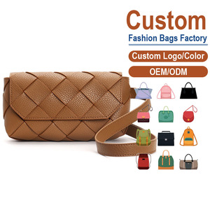 New Handwoven French Leather Shoulder Bag Genuine Litchi Grain Cowhide Casual Tote Artisanal Everyday Crossbody Purse - Product Image 1