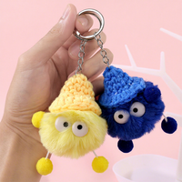 Porte-clés monstre au crochet fait main, adorable et très prisé, cadeau idéal pour enfants, décoration de sac à dos