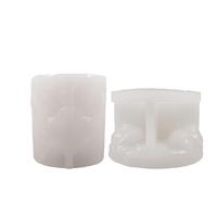 B63987 Moule en silicone pour bougie d'autel en forme de citrouille fantôme gaufrée pour Halloween