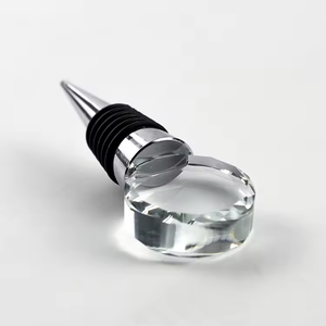 Tapones de <span class=keywords><strong>vino</strong></span> de cristal al por mayor, tapones de <span class=keywords><strong>vino</strong></span> creativos, tapones de botella de champán, regalos para bodas o cumpleaños - Product Image 1