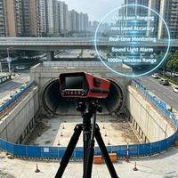 Capteur laser de surveillance de déplacement pour ponts romains, écran 4,3 pouces, sans fil, multipoints, alerte de déplacement de pierres, IP66