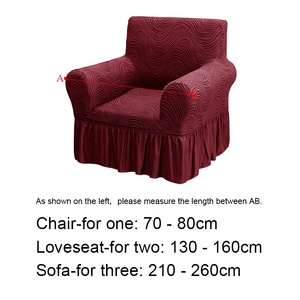 Housse de canapé trois places jacquard style européen, extensible, pour fauteuil et causeuse - Product Image 5