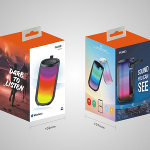 Xung 5 Gia Đình K Bài Hát Loa Không Dây Di Động Cột RGB Bầu Không Khí Đèn Âm Thanh Boombox Ngoài Trời Không Thấm Nước Loa Siêu Trầm Với Mic - Product Image 2