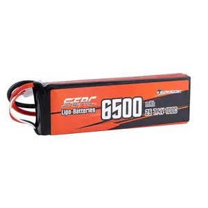 SUNPADOW 2S Lipo Battery For RC Vehicles Car Truck Tank Truggy Traxxas With 6500mAh 7.4V 100C With TRX Lithium-ion Battery