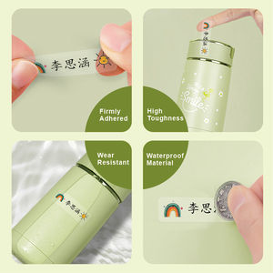 Etiquetas de Animales de Dibujos Animados, Etiquetas de Fecha, Adhesivos de Vinilo Impermeables para Escribir, para la Escuela, Tazas, Lápices, Bebés, Etiquetas con Nombre Imprimibles - Product Image 3