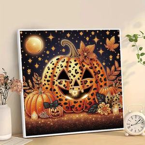 Vente en gros de kits de mosaïque de diamants 5D <span class=keywords><strong>à</strong></span> faire soi-même, imprimés de dessins animés, <span class=keywords><strong>citrouille</strong></span> d'Halloween, lumière en résine, papier <span class=keywords><strong>à</strong></span> <span class=keywords><strong>dessin</strong></span> en diamant, arbre pour la maison - Product Image 1