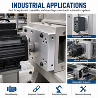 Plaque adaptatrice en aluminium usinée CNC de précision sur mesure pour la connexion d'interface de montage d'équipement et l'assemblage automatisé