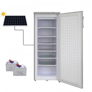 Congelador vertical de bloques de hielo de 24V, 11/7 capas, comercial, con batería de gel solar, 70 kg por 24 horas, para fabricación de hielo DIY, 7 capas, comercial, con energía solar - Product Image 3