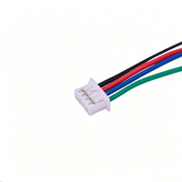 كابل سيليكون مخصص من دوبونت 26AWG، سلك ناعم من السيليكون بعرض 2.54 مم، كابل شريطي أحادي السن ملون، توصيل ذكر إلى ذكر