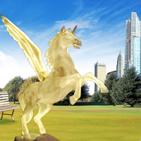 Pegasus cheval volant jardin rue extérieur vacances événement éclairage décoration de mariage LED Motif lumières LED lumière décorative