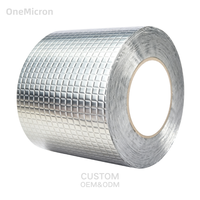 Bande de caoutchouc butyle 0,75 mm, largeur étroite 12 mm, étanche, anti-âge, avec support en feuille d'aluminium, faible résidu, pour verrière de véranda et mur-rideau en verre