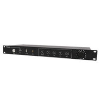 Thinuna IP-9619AO-BS Contrôleur de sortie d'alimentation intelligent, décodage IP sans perte, mixeur multi-entrées, décodeur audio réseau 1U pour montage en rack