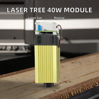 Mesin Pemotong Kayu dan Pengukir Laser Biru 450nm Presisi Tinggi 40W LASER TREE Baru