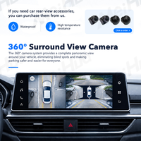 Meihua 360 °   Système de caméra de voiture avec 4 caméras fisheye, vue panoramique, surveillance environnante avec enregistrement DVR, vision nocturne étanche