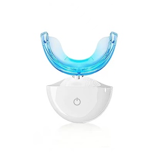 Kit de blanchiment dentaire sans fil, instrument dentaire électrique, embout buccal en silicone en forme de U, dispositif de blanchiment à lumière bleue intelligente - Product Image 1