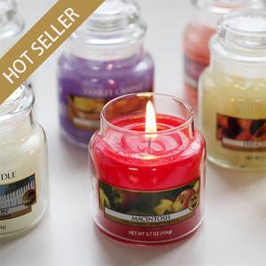 wholesale manufacturer yankee style aromatherapy soy coconut bee wax scented candle in bulk