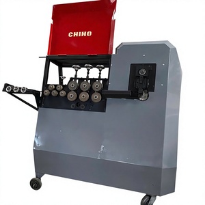 Automatic 6-12mm CNC Rebar Bender Carbon Steel Construction Bar Stirrup <b>Bending</b> <b>Machine</b> PLC Controlled 2.6KW Motor Engine 450kg - Product Image 1