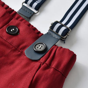 Di vendita caldo dolce stili bow tie camicetta tuta del bambino di estate del ragazzo dei vestiti del bambino appena nato - Product Image 6