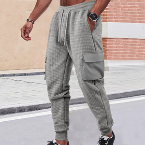 Pantalones Deportivos Acolchados para Hombre SHEIN, Cintura Elástica, Transpirables, con Bolsillos, para Uso Casual - Product Image 5