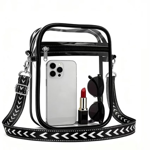 กระเป๋าสะพายข้างกันน้ำแบบใสพร้อมสายสะพายไหล่แบบปรับได้ มีจำหน่ายในขนาดใหญ่ กลาง และเล็ก - Product Image 1