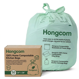 Bolsa de basura manejable PLA modelo más vendido 2025 para bolsas de basura biodegradables de residuos domésticos - Product Image 1