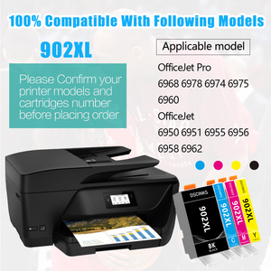 Cartouche d'encre Supercolor pour <span class=keywords><strong>HP</strong></span> 902 902XL HP902 pour imprimante tout-en-un <span class=keywords><strong>HP</strong></span> <span class=keywords><strong>OfficeJet</strong></span> <span class=keywords><strong>Pro</strong></span> 6954 <span class=keywords><strong>6960</strong></span> 6962 6968 6975 6978 - Product Image 5