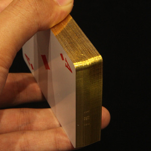 AHUA 555 Chất Lượng Cao 100% Thẻ Chơi Bằng Nhựa Bán Buôn Thẻ Chơi Bài Xì Phé Vàng Có Hộp - Product Image 3