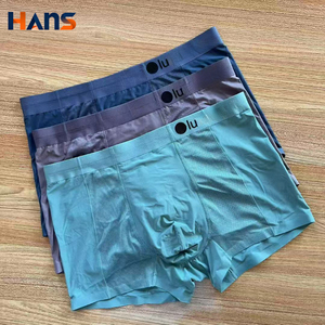 Paquete de 3 Calzoncillos Bóxer para Hombre de la Marca Lu, Diseño Plano, Ligeros, Cómodos, <span class=keywords><strong>Sin</strong></span> <span class=keywords><strong>Costuras</strong></span>, de Alta Calidad - Product Image 1