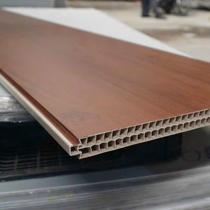 Panneau mural de cloison en <span class=keywords><strong>PVC</strong></span> double laminé imperméable en bois plastique pour intérieur pour atelier extérieur salle de bain cuisine - Product Image 3