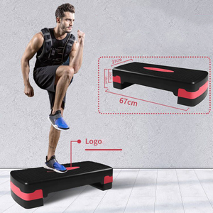 Plataforma de Ejercicio Ajustable de ABS Resistente para Ejercicios Aeróbicos, Antideslizante, con 2 Elevaciones, para Gimnasio en Casa, Entrenamiento de Fitness, Abdominales - Product Image 2