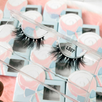 Cils naturels volumineux en bande complète, faux cils en vison synthétique, sans cruauté, avec bande en coton noir