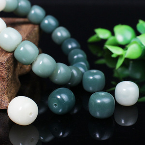 <b>Jade</b> Loose Beads Barrel Shape Gradient Green DIY <b>Bracelet</b> Accessories Unisex Fashion Beaded <b>Bracelets</b> - Product Image 1