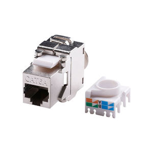 New Arrival Communication FTP CAT6A/CAT6/<strong>CAT5E</strong> Network Modular STP TOOLLESS Shielded keystone jack - Product Image 2