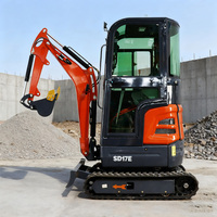 Mini-excavatrice de haute qualité 2026 avec système de propulsion, micro-pelle sur chenilles avec godet pour usage agricole