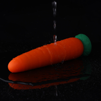 Hismith Design Sci-fi Dildo en silicone à double densité de 9,6 pouces, système Kliclok amovible et insérable de 8,93 pouces, Série Légumes Carotte