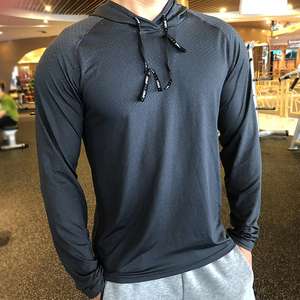 Maglietta da Corsa Personalizzata di Alta Qualità per <span class=keywords><strong>Uomo</strong></span>, <span class=keywords><strong>Manica</strong></span> <span class=keywords><strong>Lunga</strong></span> <span class=keywords><strong>con</strong></span> <span class=keywords><strong>Cappuccio</strong></span>, <span class=keywords><strong>T</strong></span>-<span class=keywords><strong>Shirt</strong></span> da Palestra, Allenamento Fitness, Asciugatura Rapida e Traspirante - Product Image 6