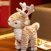 En gros, Peluche Renne Mignon, Jouets en Peluche Mignons et Kawaii de Style Dessin Animé, Jouets en Peluche pour Machines à Pinces et Jeux d'Arcade
