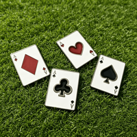 Offre Spéciale : Marqueur de balle de golf épaissi, découpé, avec logo gravé, personnalisé par les fabricants, fournisseur d'or